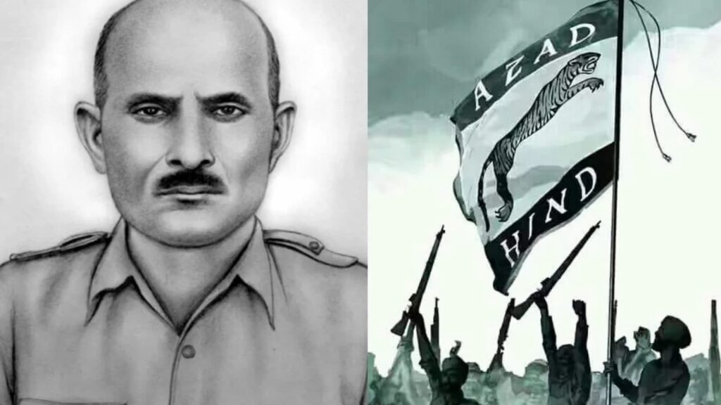 Shaukat Malik of INA : the first ever Indian to hoist the Tricolour on Indian soil.