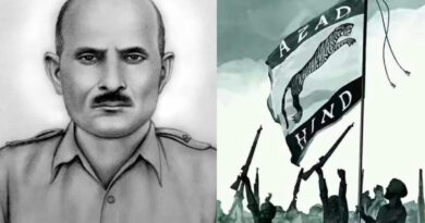 Shaukat Malik of INA : the first ever Indian to hoist the Tricolour on Indian soil.