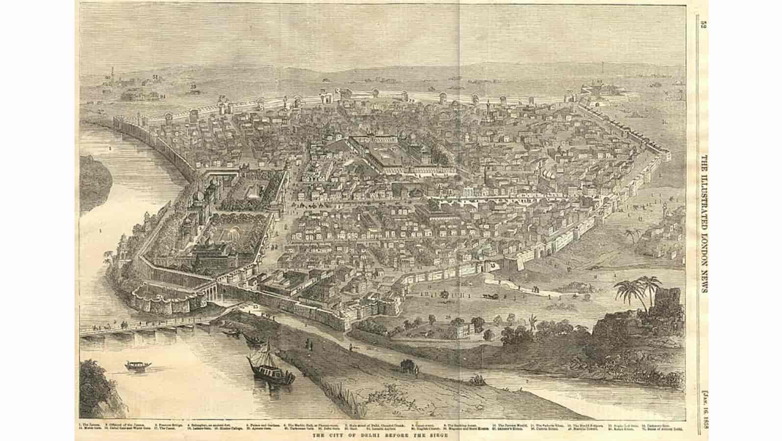 The City of Delhi Before the Siege, 1858
