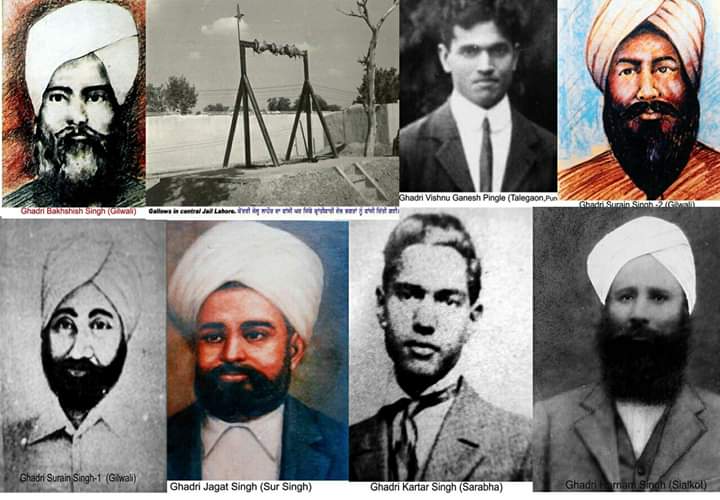 Hero of Ghadar Movement : Seven Indian revolutionary who were executed by hanging at the Lahore Central Jail.