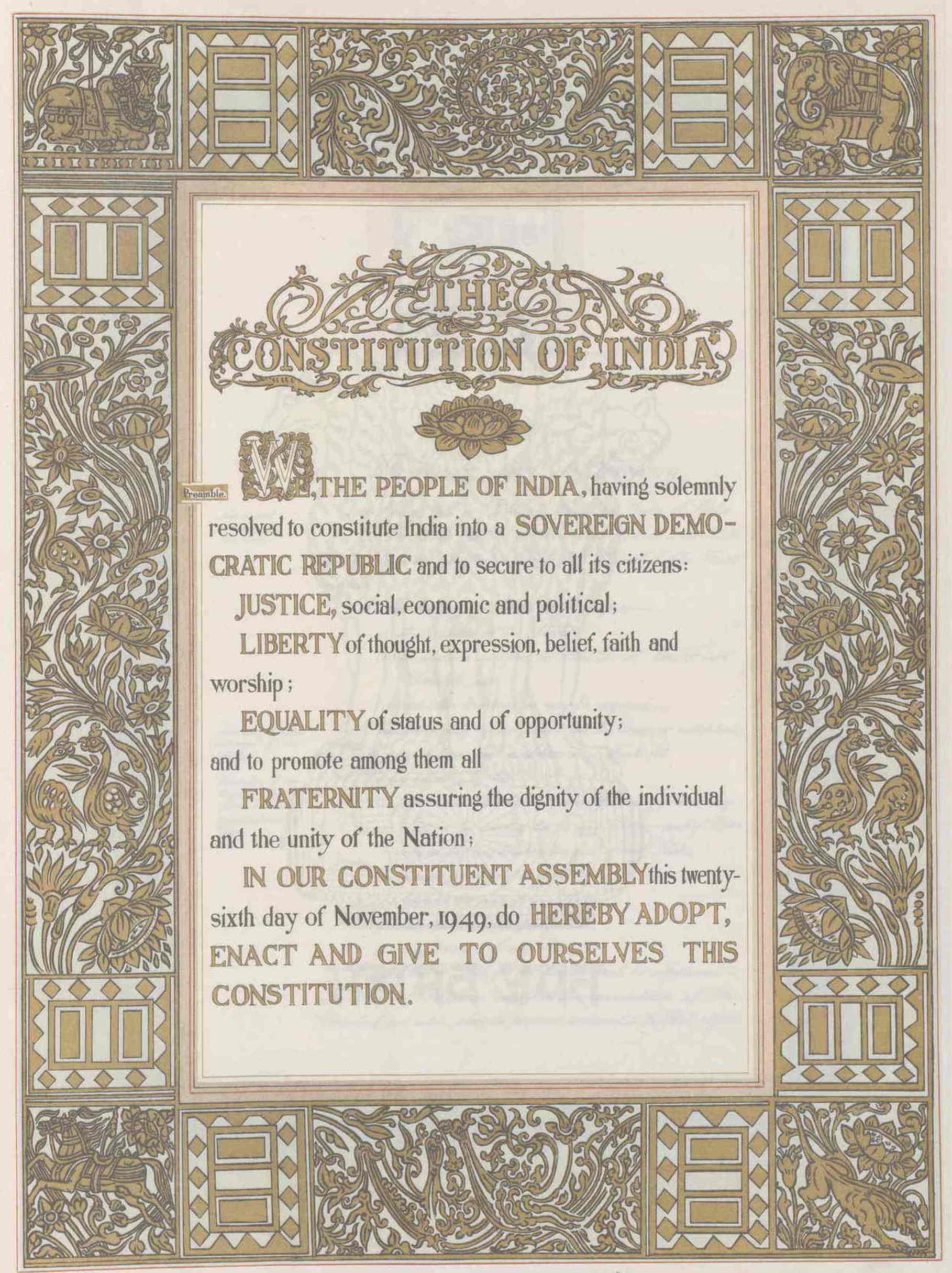 heritage-times-the-original-signatures-on-the-constitution-of-india