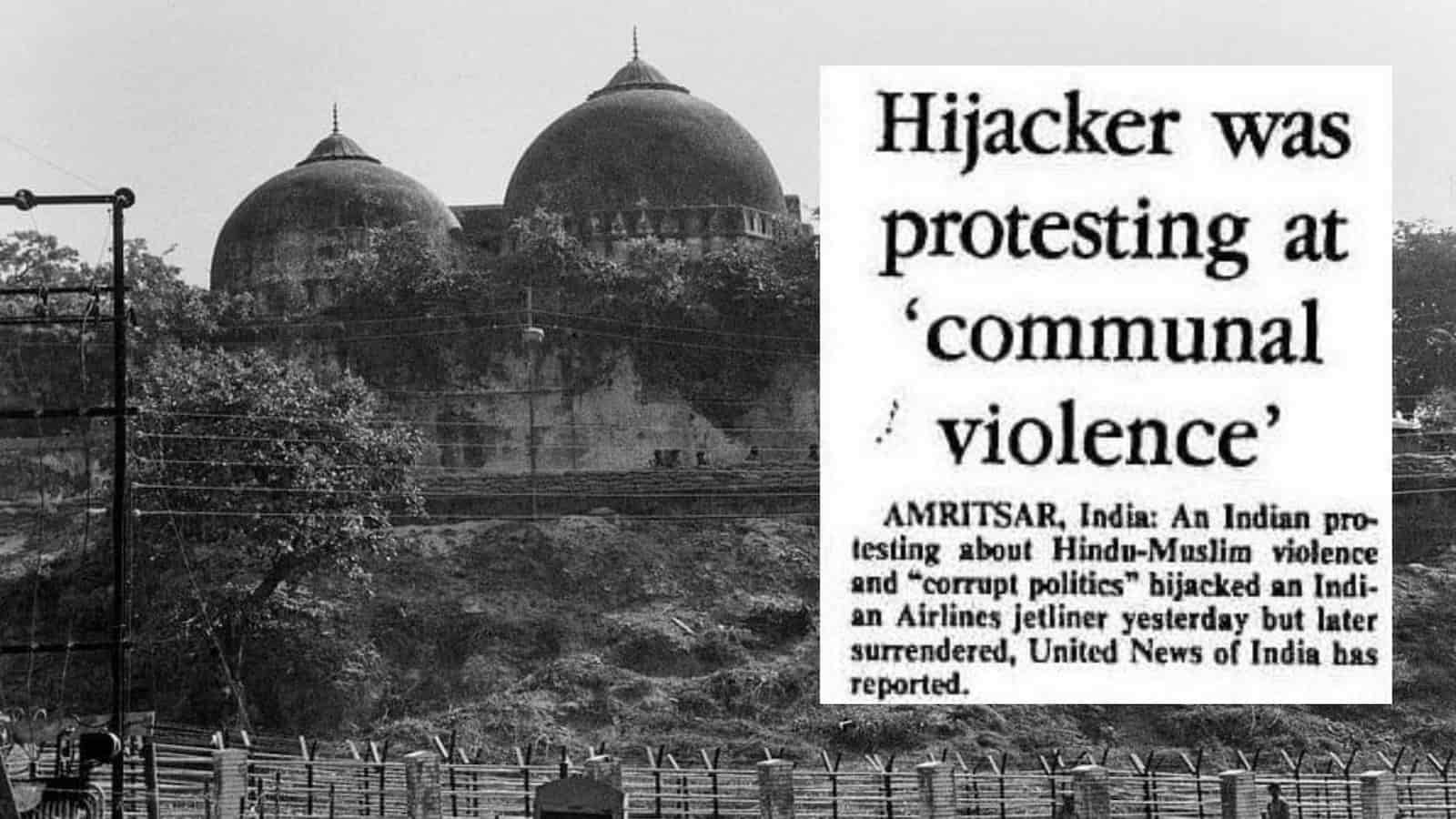 Hari Singh Hijacked a Plane to Protest Babri Mosque and Communal Violence