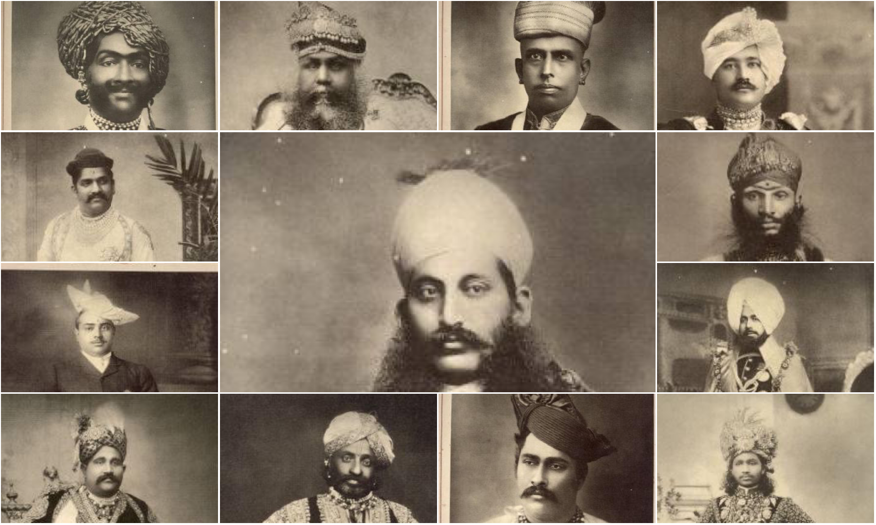Portrait of Rulers of The Indian Princely States by Raja Deen Dayal