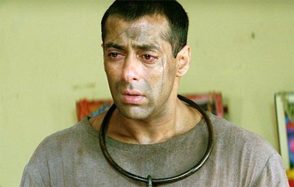 Salman Khan In the film Tere Naam, Salman played the role of tortured inmate.