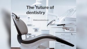 A cover image of "The Future of Dentistry"