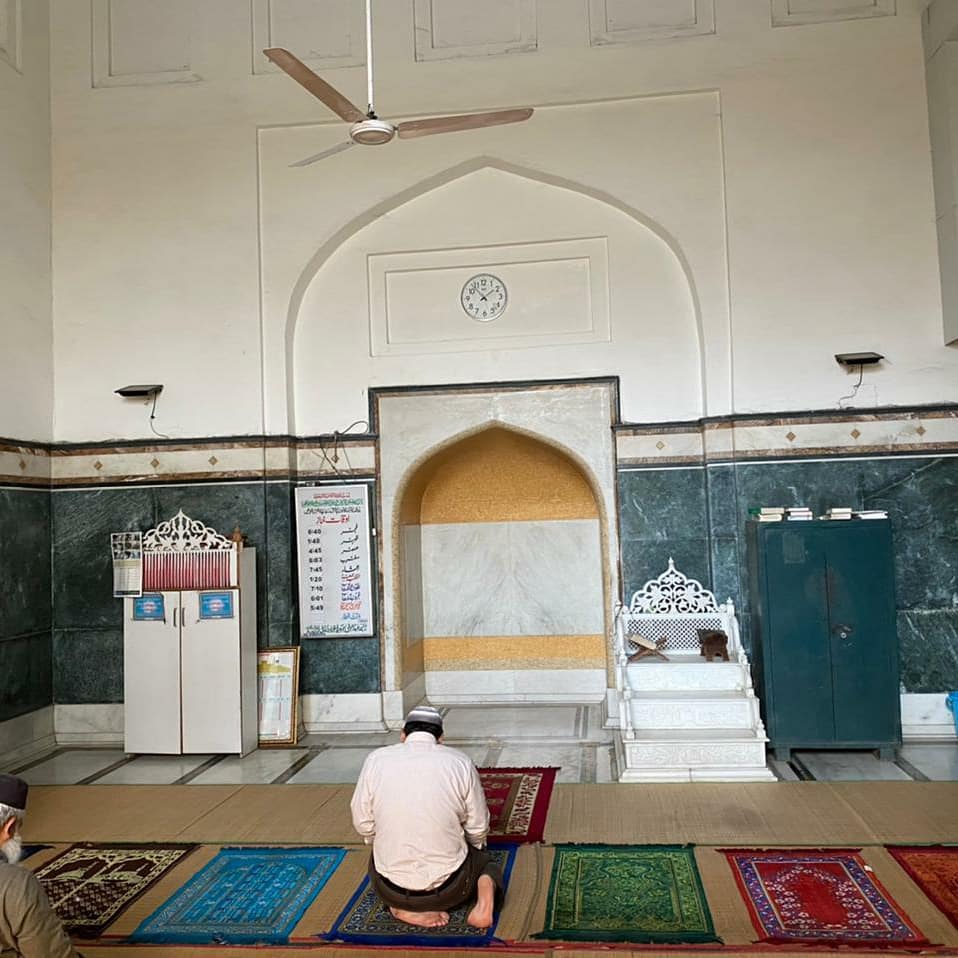Interior of Shaikh Abdun Nabi mosque, Delhi.