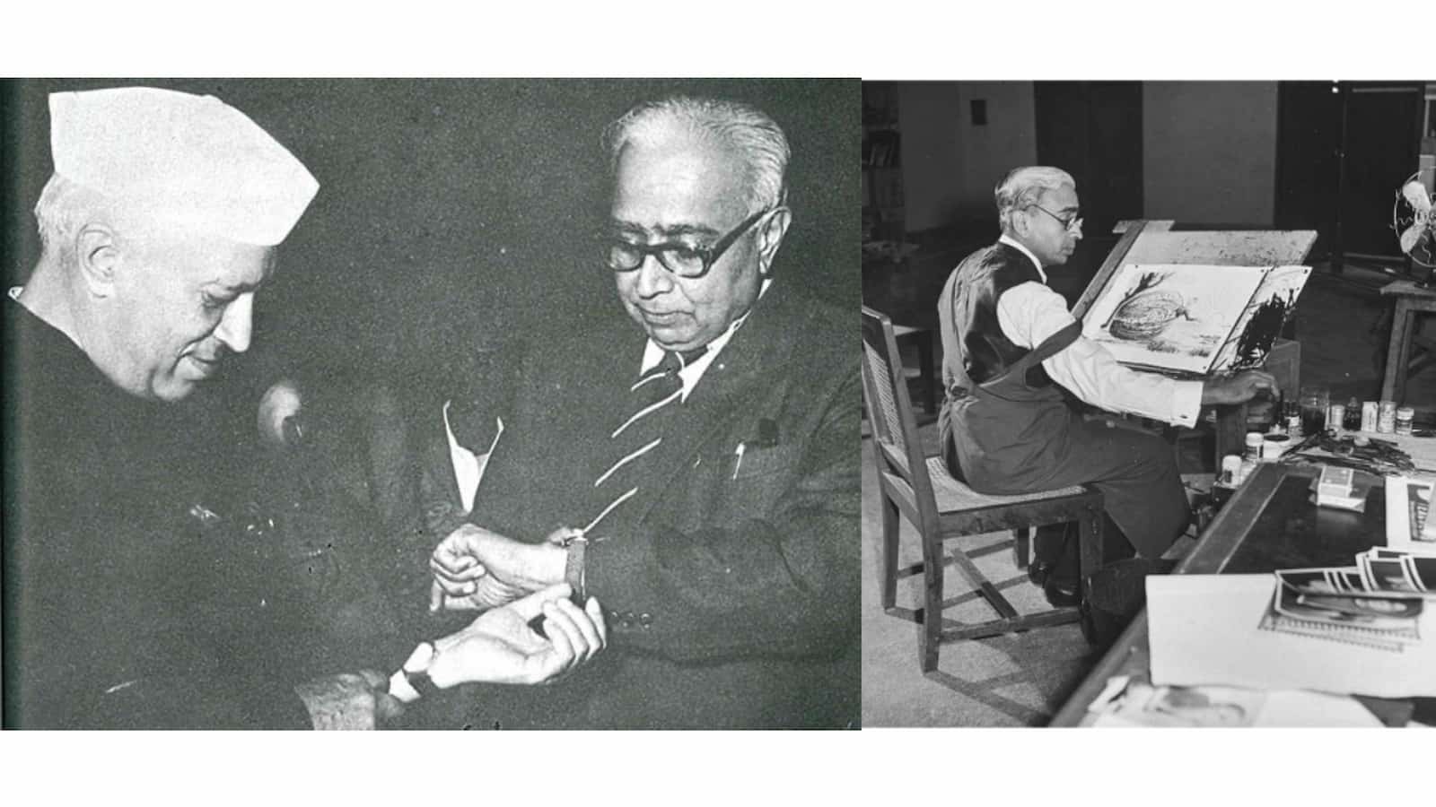 Cartoonist Shankar and Nehru