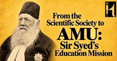 Portrait of Sir Syed Ahmad Khan, founder of the Muhammadan Anglo-Oriental College, Aligarh